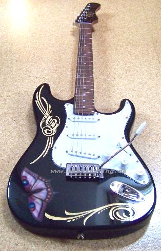 Gitarre Strat Gold 04